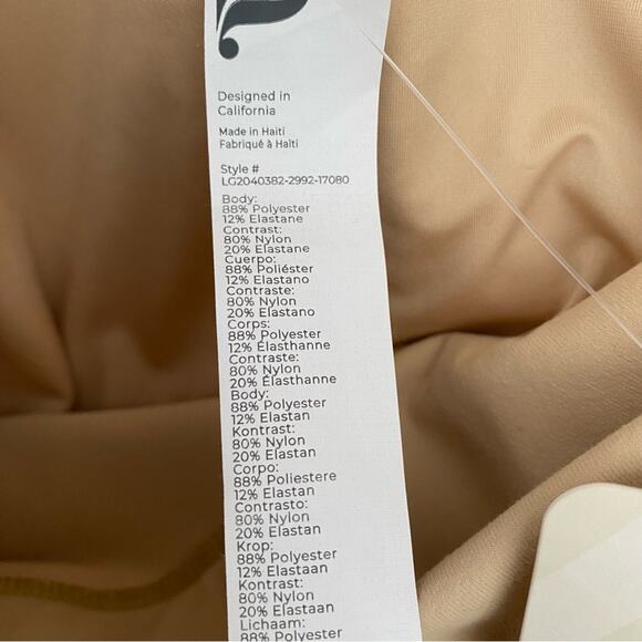 Fabletics Powerhold NWTs The Define High Waisted 7/8 Tan Leggings size 2X - Picture 7 of 9